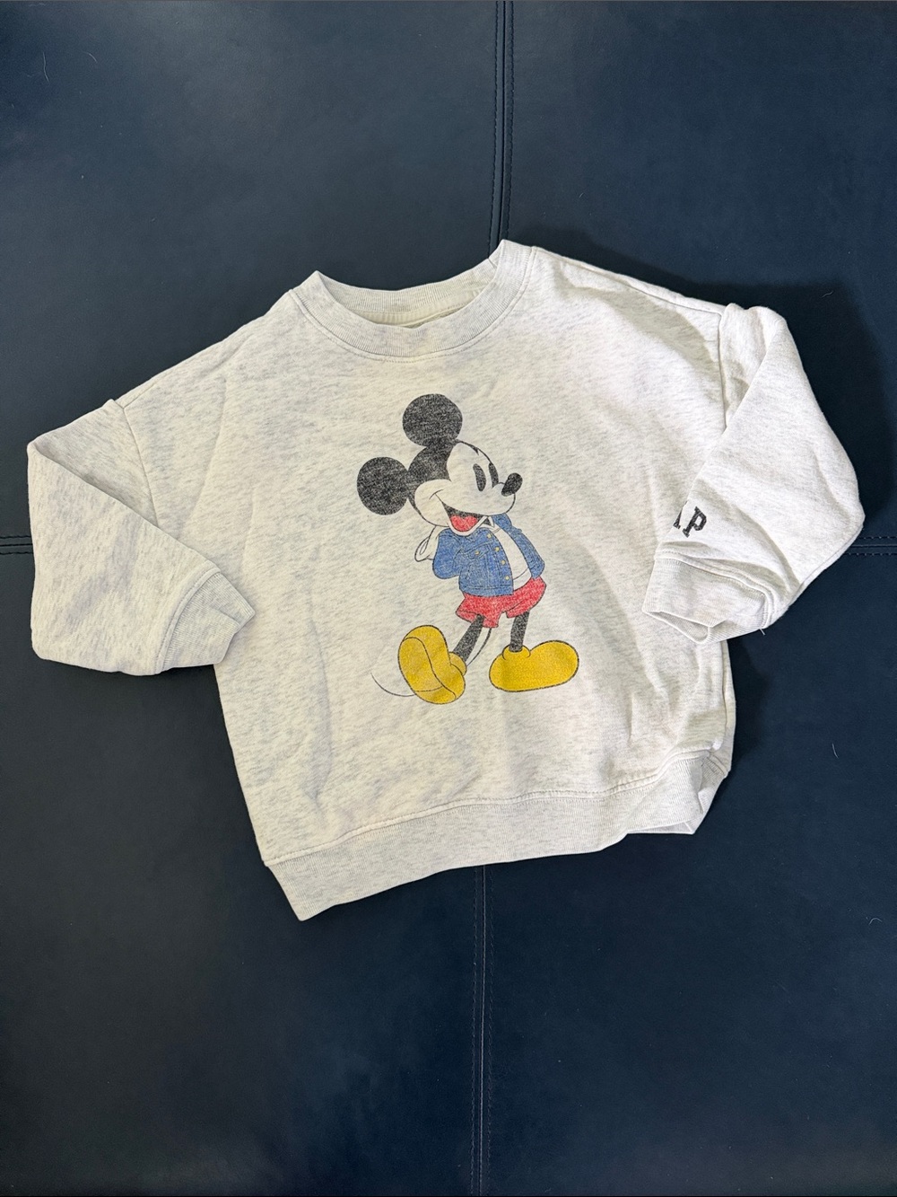 Kids Mickey Graphic Sweatshirt - Light Gray